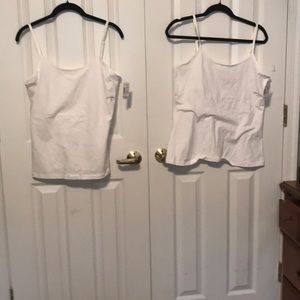 Lot of 2 white camisoles